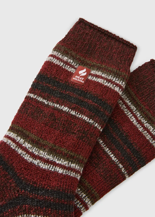 Heat Holders Burgundy Socks