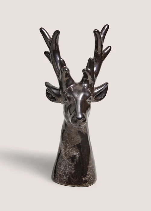 Chocolate Brown Stag Head Ornament Image 1