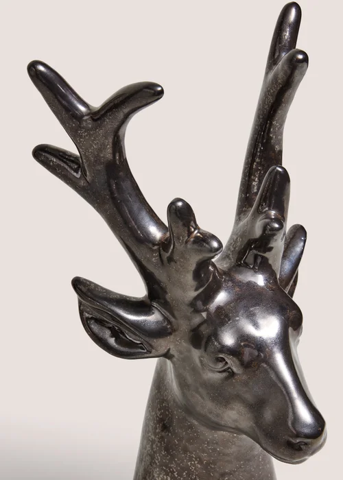 Chocolate Brown Stag Head Ornament Image 2