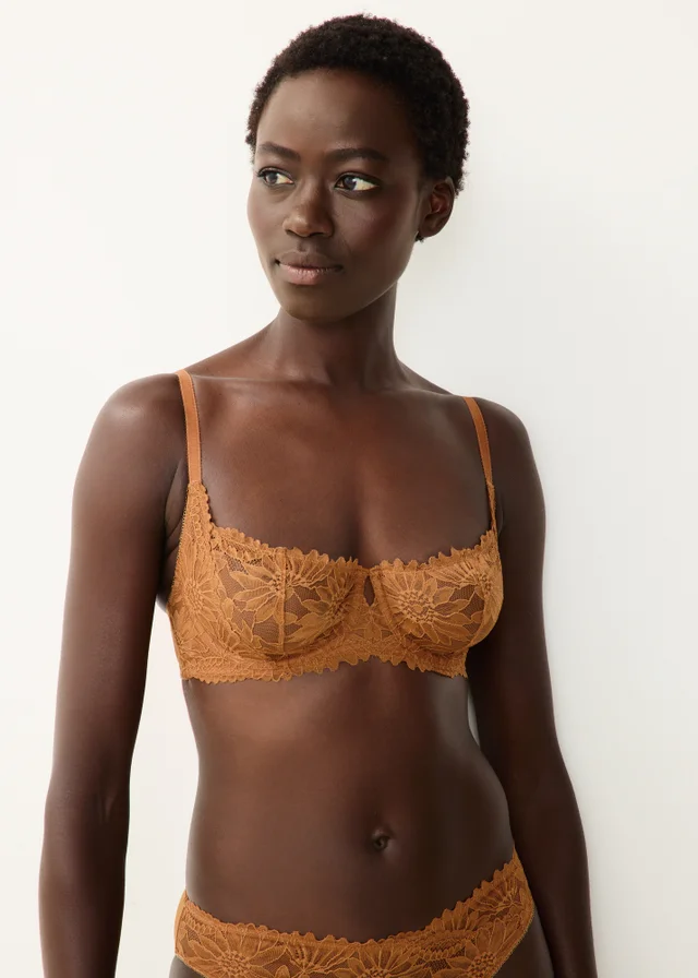 Toffee Lace Non Pad Bra
