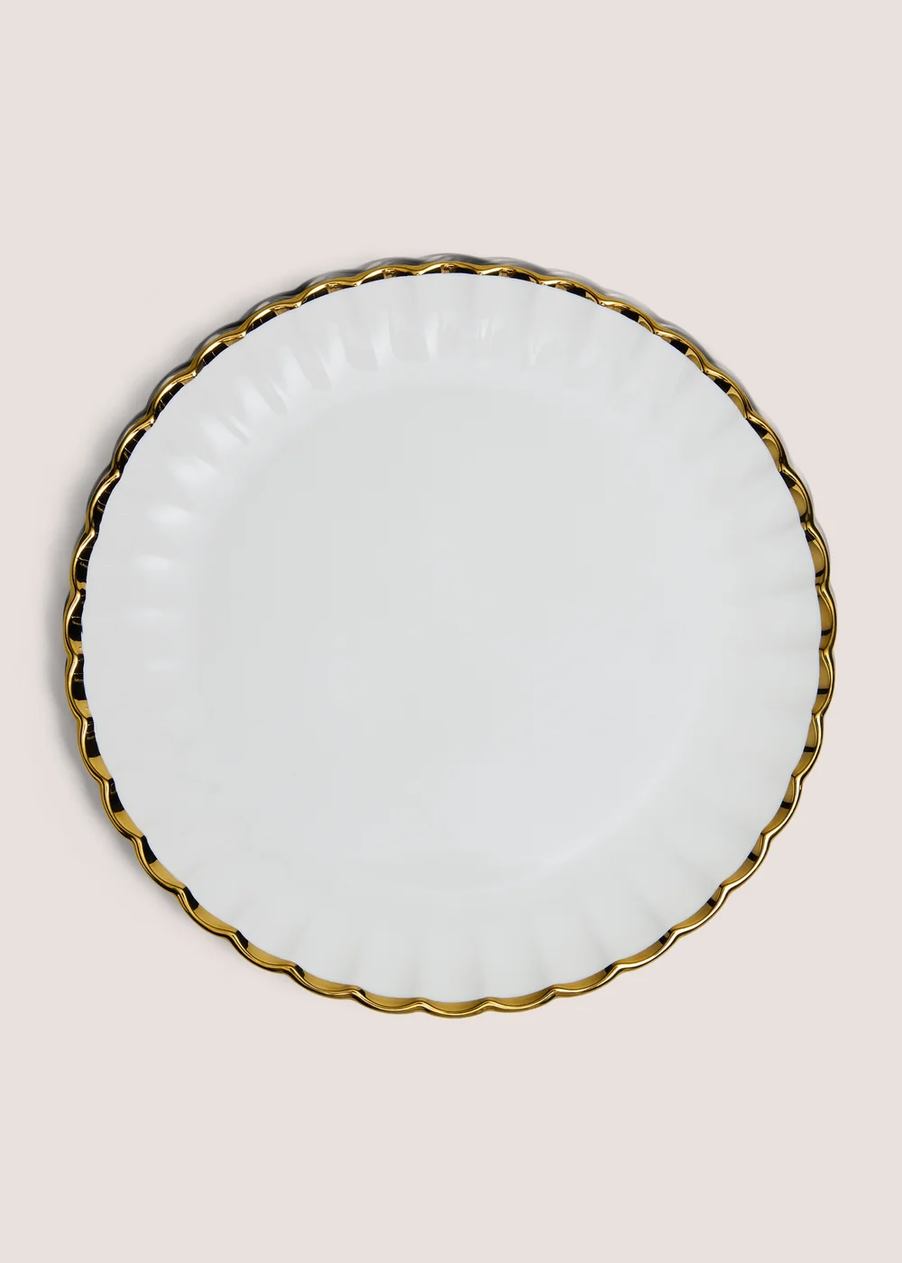 Gold Rimmed Dinner Plate Image 1