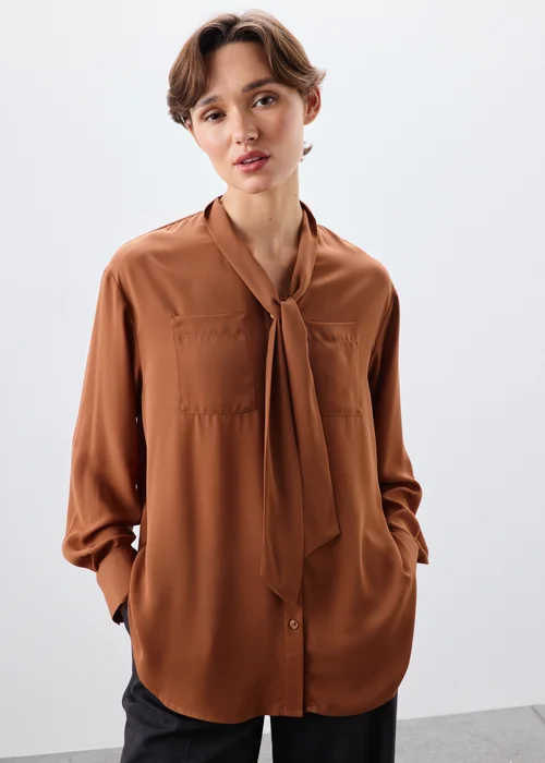 Ginger Tie Neck Blouse - 8 Image 1