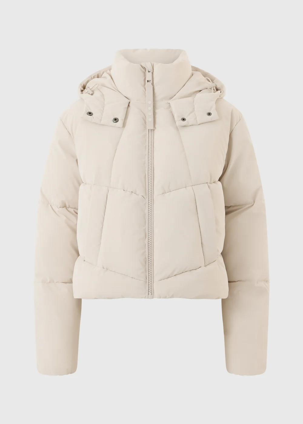 Cream Padded Hooded Jacket - XS Image 1