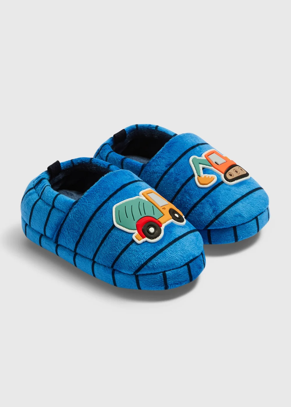 Boys Blue Truck A Line Slippers (Younger 4/5-12/13) - 4-5 Infants Image 1
