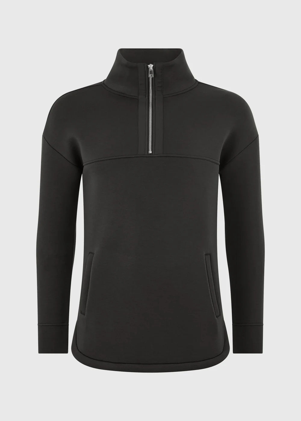 Souluxe Black Scuba Half Zip - XS Image 1