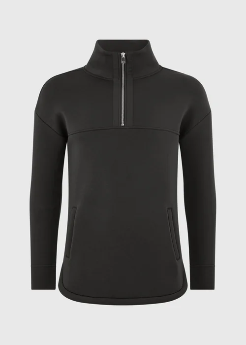 Souluxe Chocolate Scuba Half Zip - XS Image 5