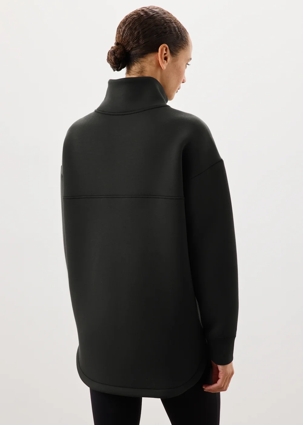 Souluxe Chocolate Scuba Half Zip - XS Image 2