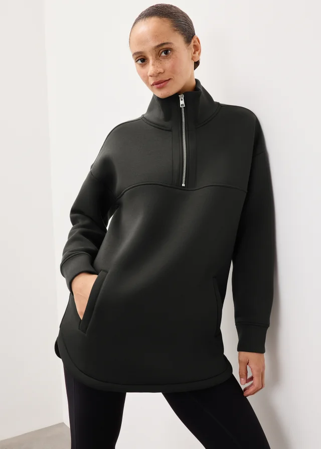 Souluxe Chocolate Scuba Half Zip