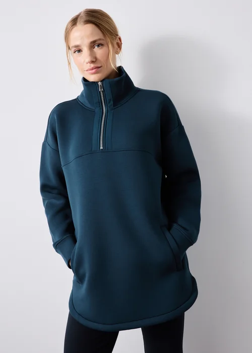 Souluxe Navy Scuba Half Zip - XS Image 1