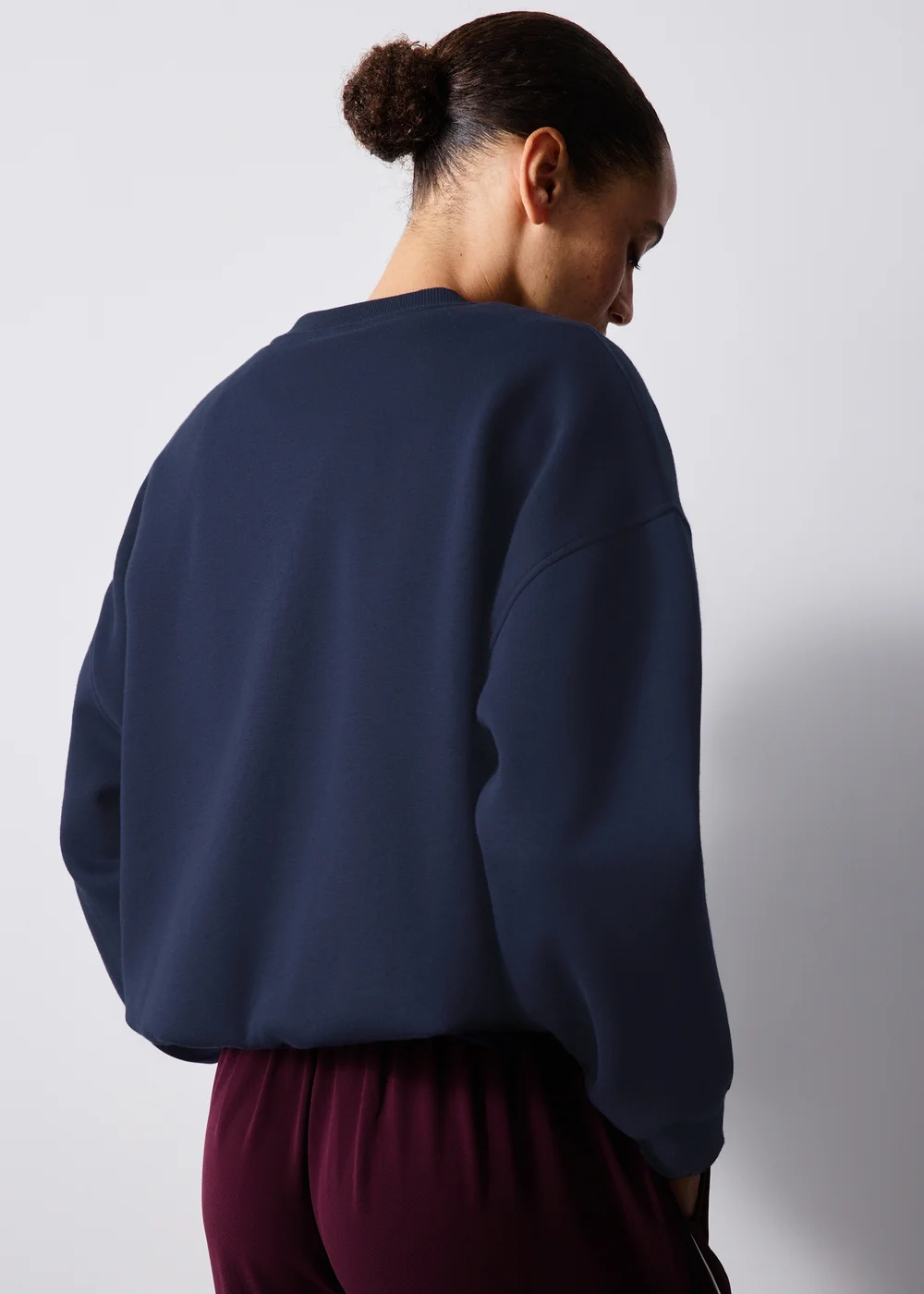 Navy Bubble Hem Sweatshirt - XS Image 2