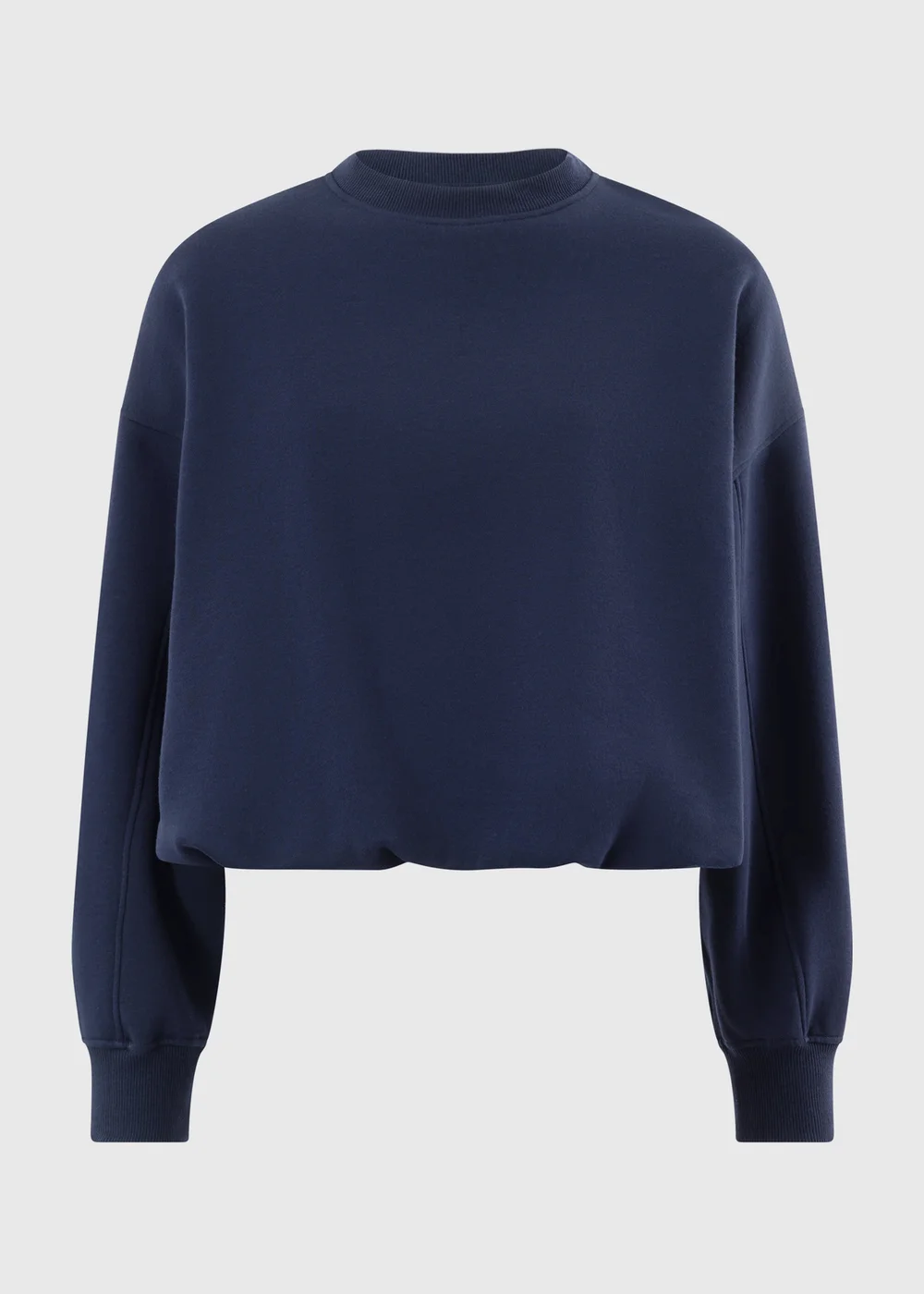 Navy Bubble Hem Sweatshirt - XS Image 5