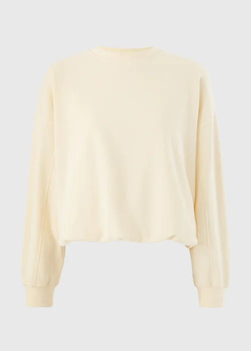 Cream Bubble Hem Sweatshirt - XS Image 4