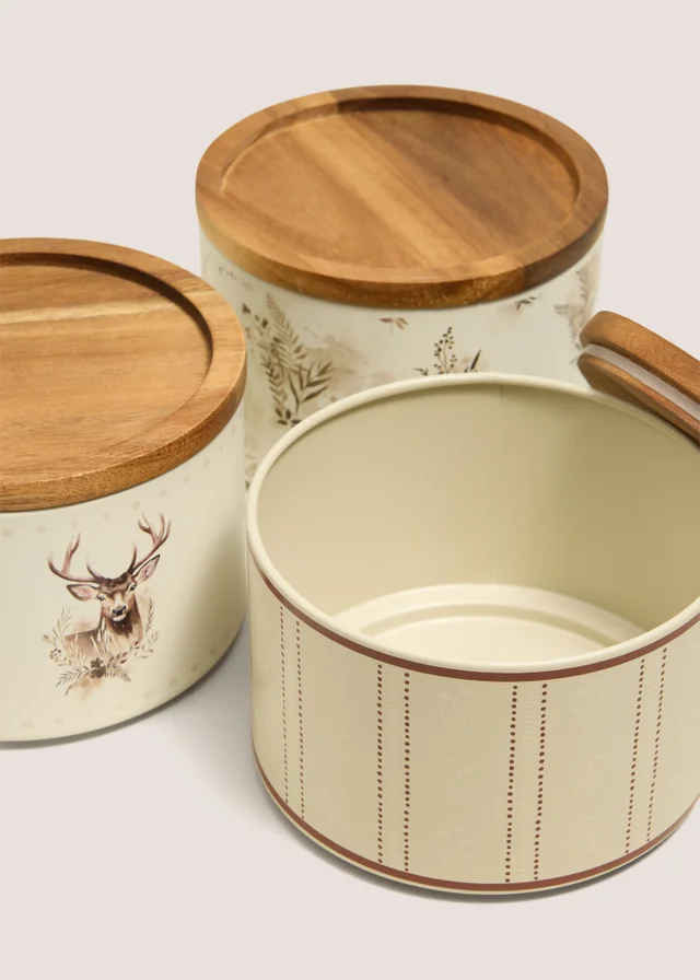 Cream Stag Canisters