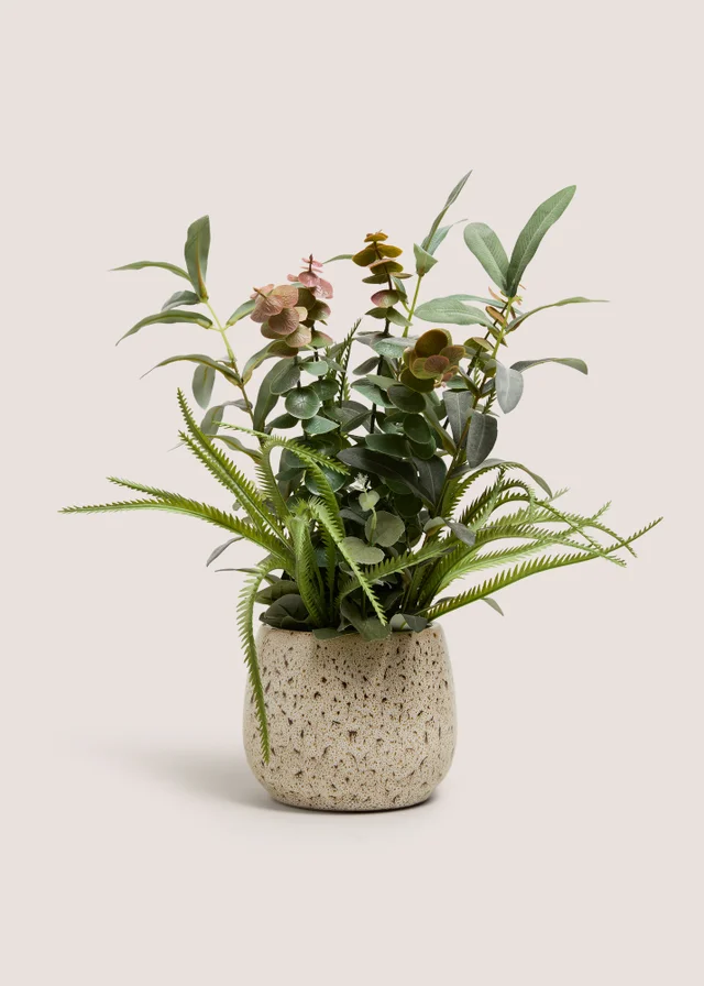 Faux Plant in Reactive Pot