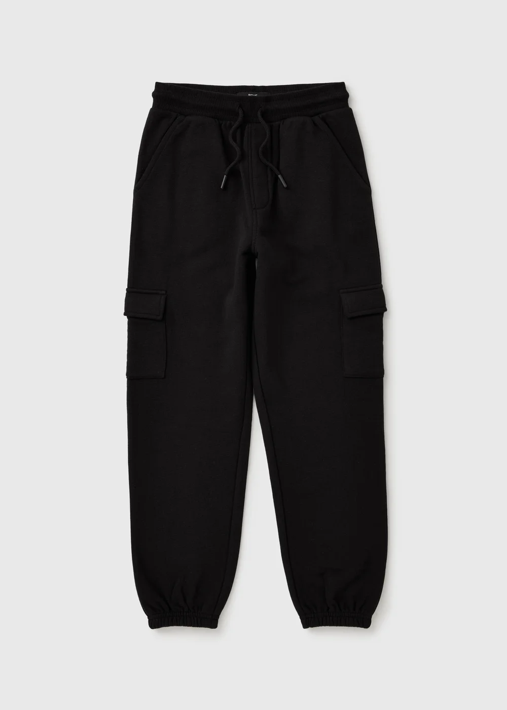 Boys Black Cargo Joggers (7-15yrs) - 7 Yrs Image 1