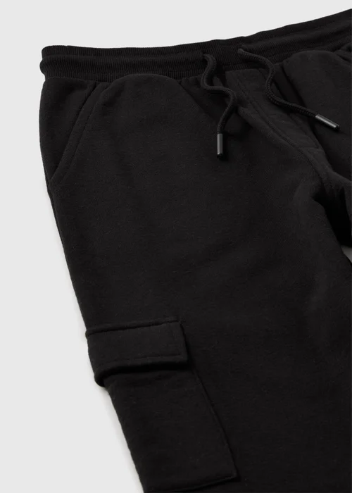 Boys Black Cargo Joggers (7-15yrs) - 7 Yrs Image 2