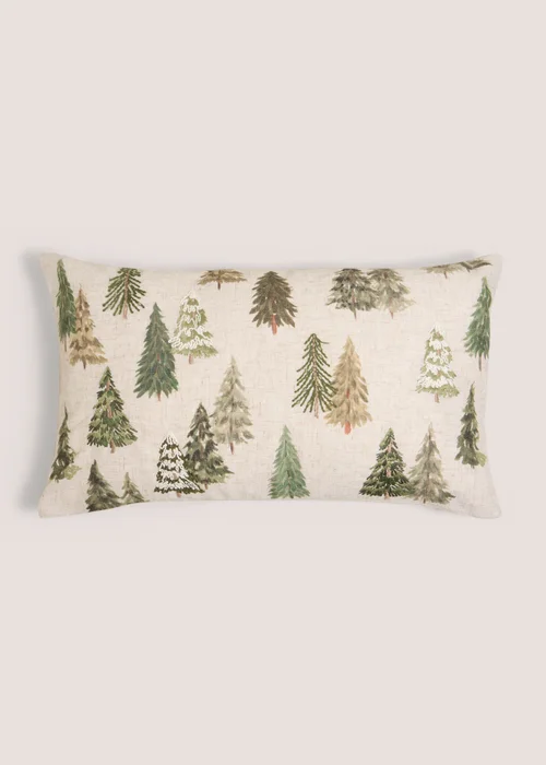 Cream Christmas Tree Cushion Image 1