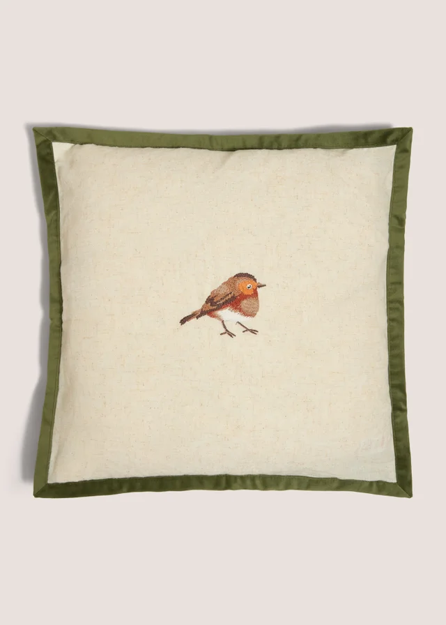 Cream Robin Oxford Edge Cushion