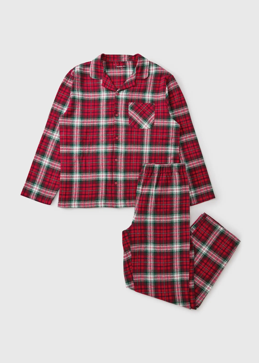 Red Checked Family Pyjamas - 2XL Image 1