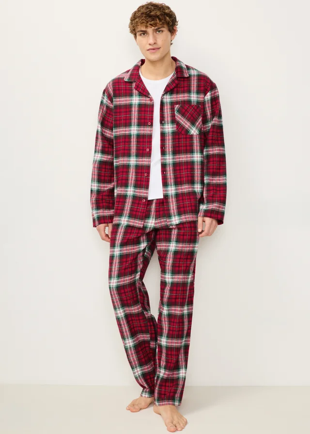 Red Check Men's Matching Family Christmas Pyjamas