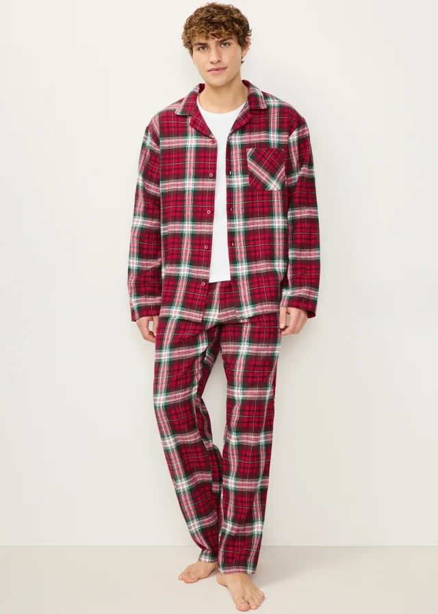 Red Check Men's Matching Family Christmas Pyjamas