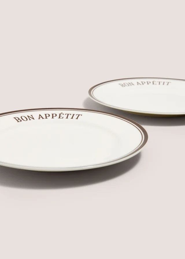 2 Pack Brown Bon Appetit Side Plates
