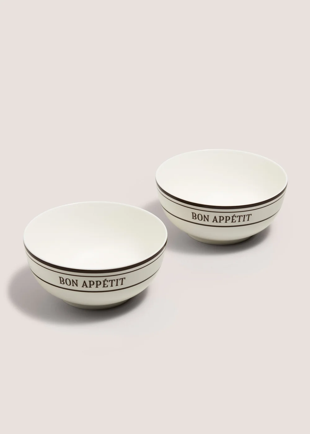 2 Pack Brown Bon Appetit Bowls Image 1