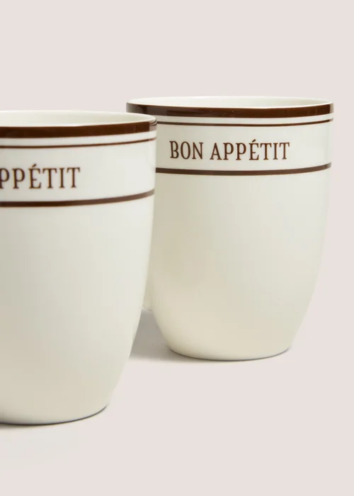 2 Pack Bon Appetit Mugs Image 2