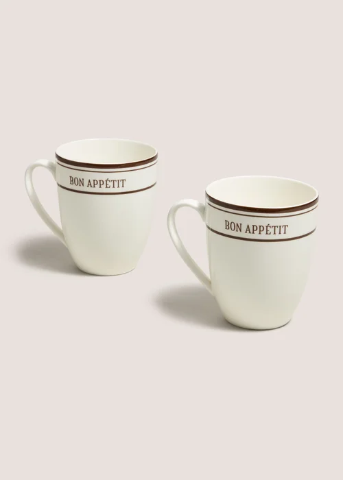 2 Pack Bon Appetit Mugs Image 1