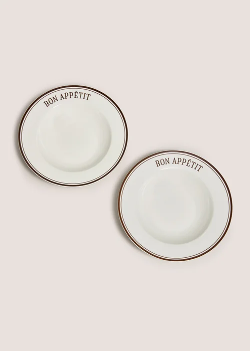 2 Pack Bon Appetit Pasta Bowls Image 1