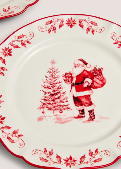 2 Pack Santa Dinner Plate Image 2