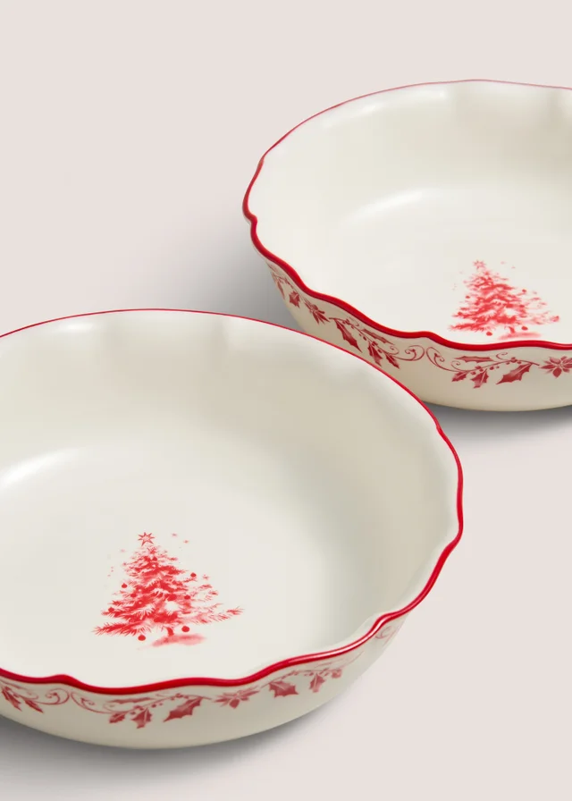 2 Pack Santa Bowl