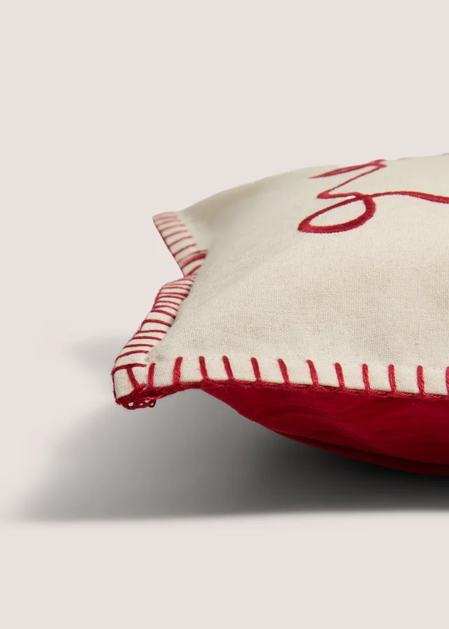 Red Christmas Bow Cushion