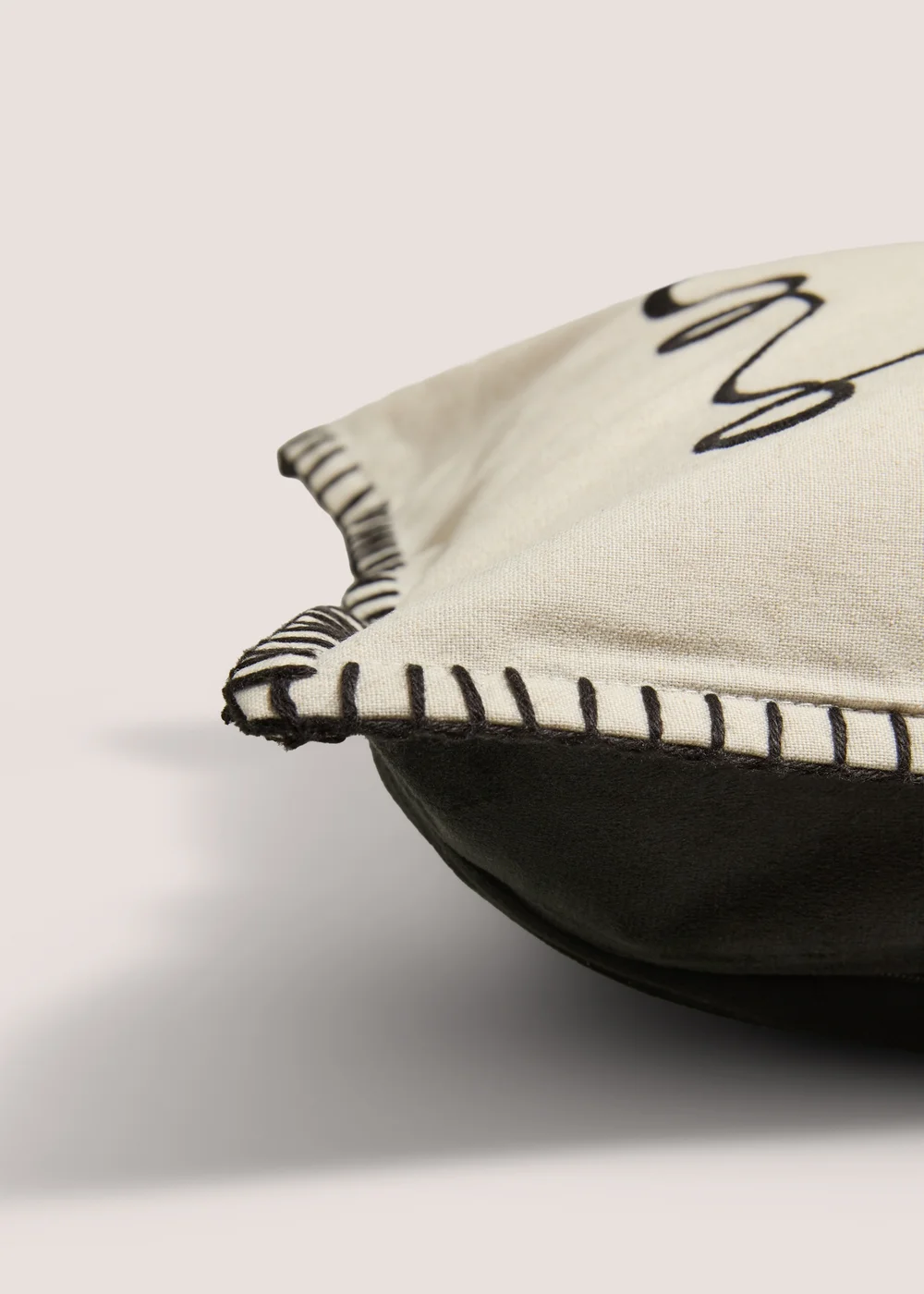 Black Christmas Bow Cushion Image 2