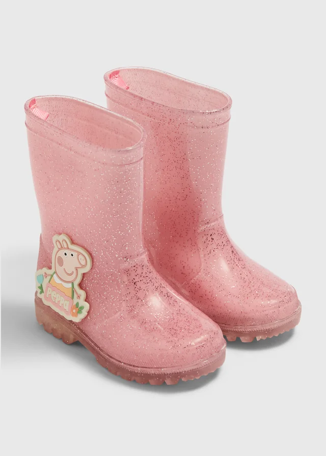 Girls Pink Peppa Pig Wellies (Younger 4-12)
