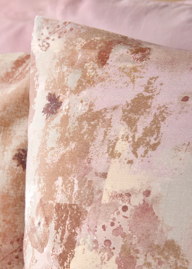 Pink Watercolour Abstract Duvet Set