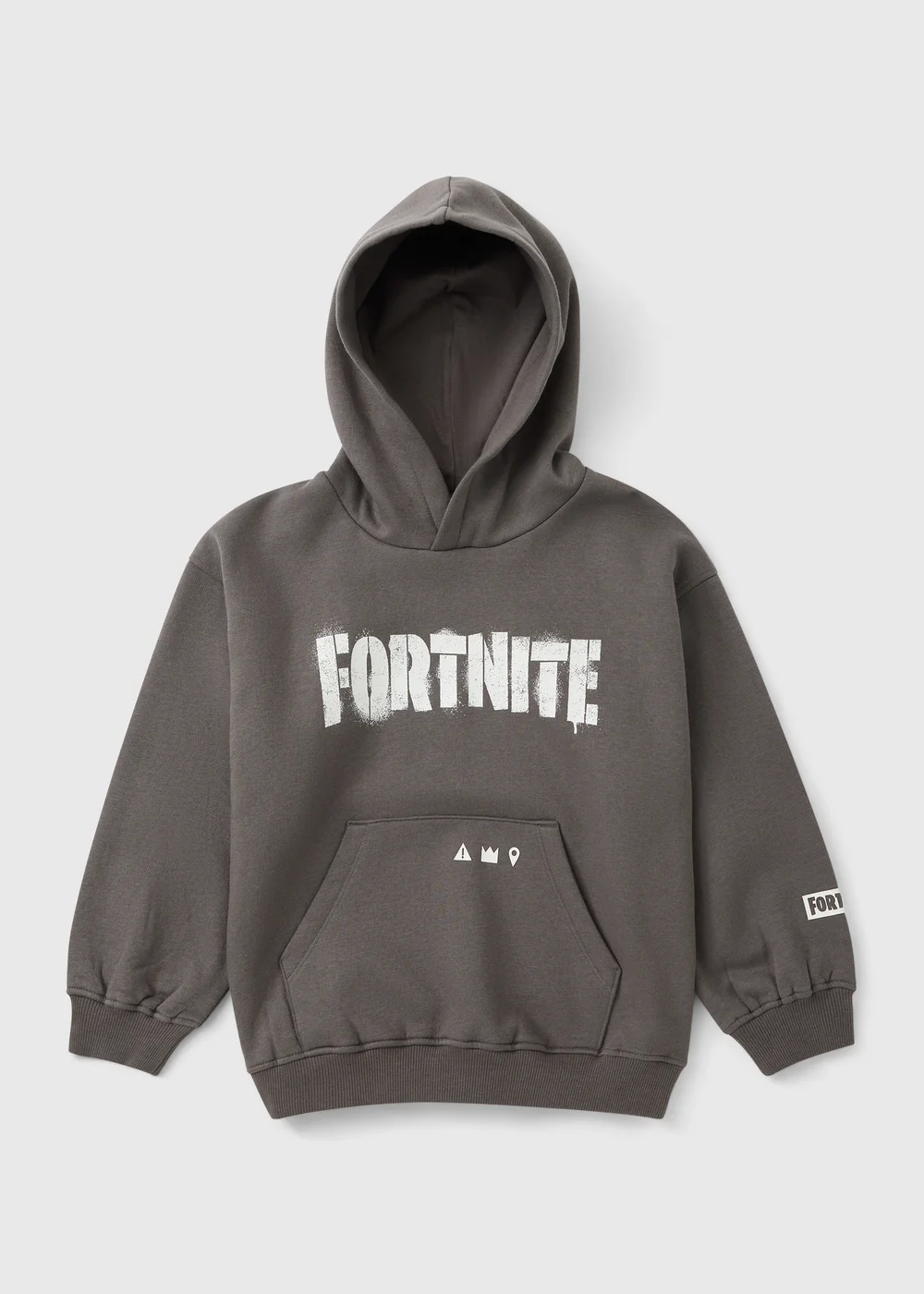 Boys Fortnite Charcoal Hoodie (4-13yrs) - 4-5 Yrs Image 1