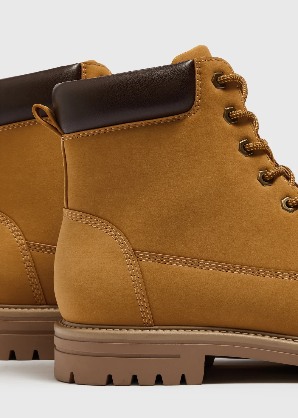 Tan Faux Suede Boots - 6 Image 2