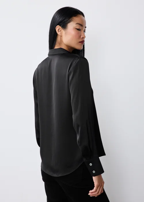 Black Satin Shirt - 8 Image 2