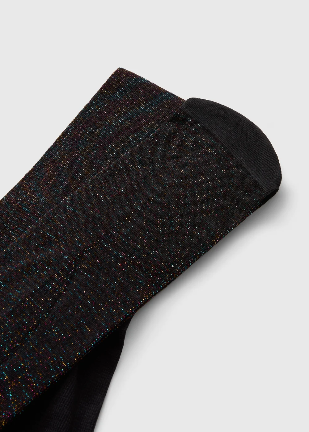 Girls Black Glitter Tights (2-11yrs) - 2-3 Yrs Image 2