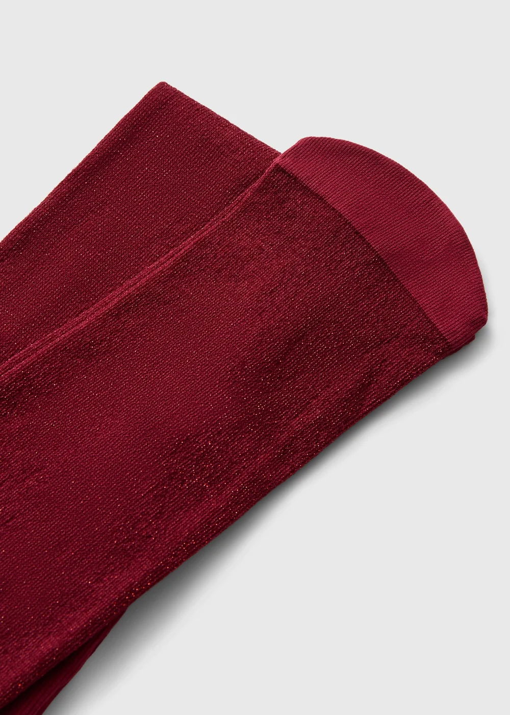 Girls Red Glitter Tights (2-11 Yrs) - 2-3 Yrs Image 2