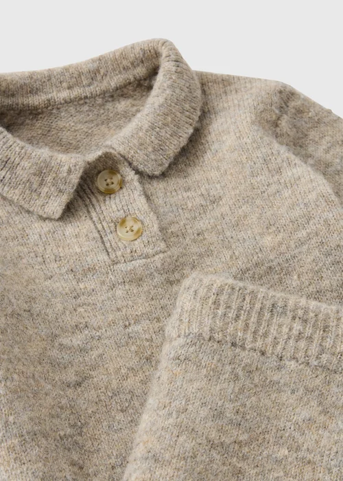 Boys Brown Smart Collar Knitted Set (0-23mths) - Up to 1 Month Image 2