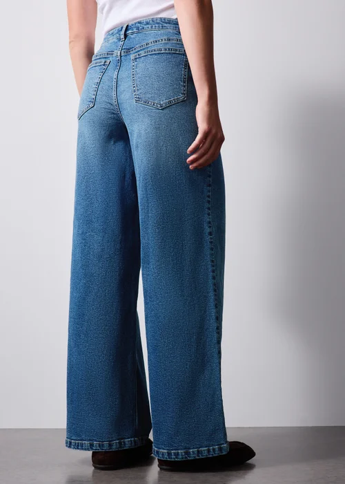 Midwash Exposed Seam Wide leg Jeans - 24/L29 Image 3