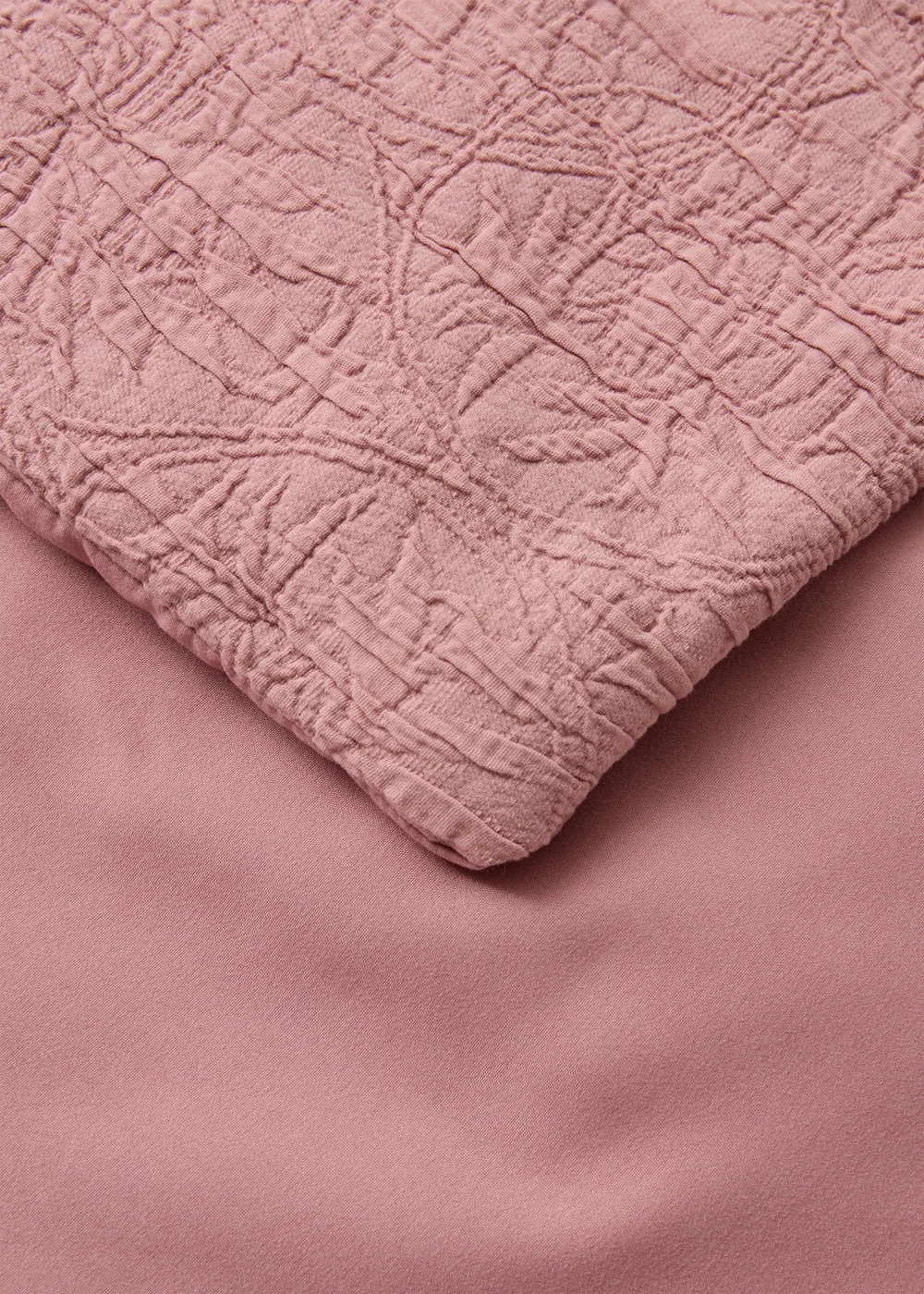 Pink Textured Bedspread Image 2
