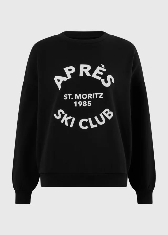 Black Après Ski Club Sweatshirt