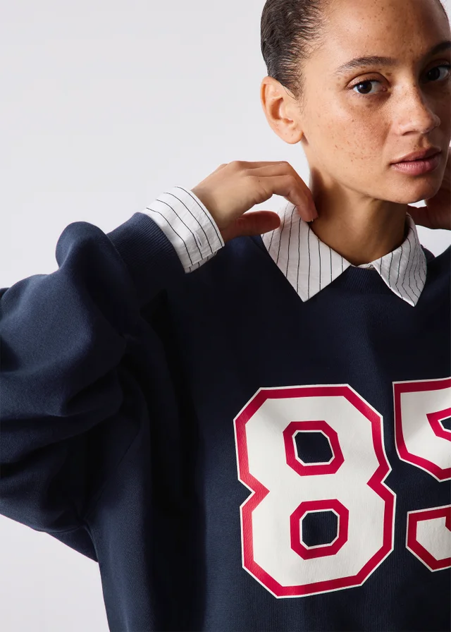 Navy 85 Graphic Sweatshirt