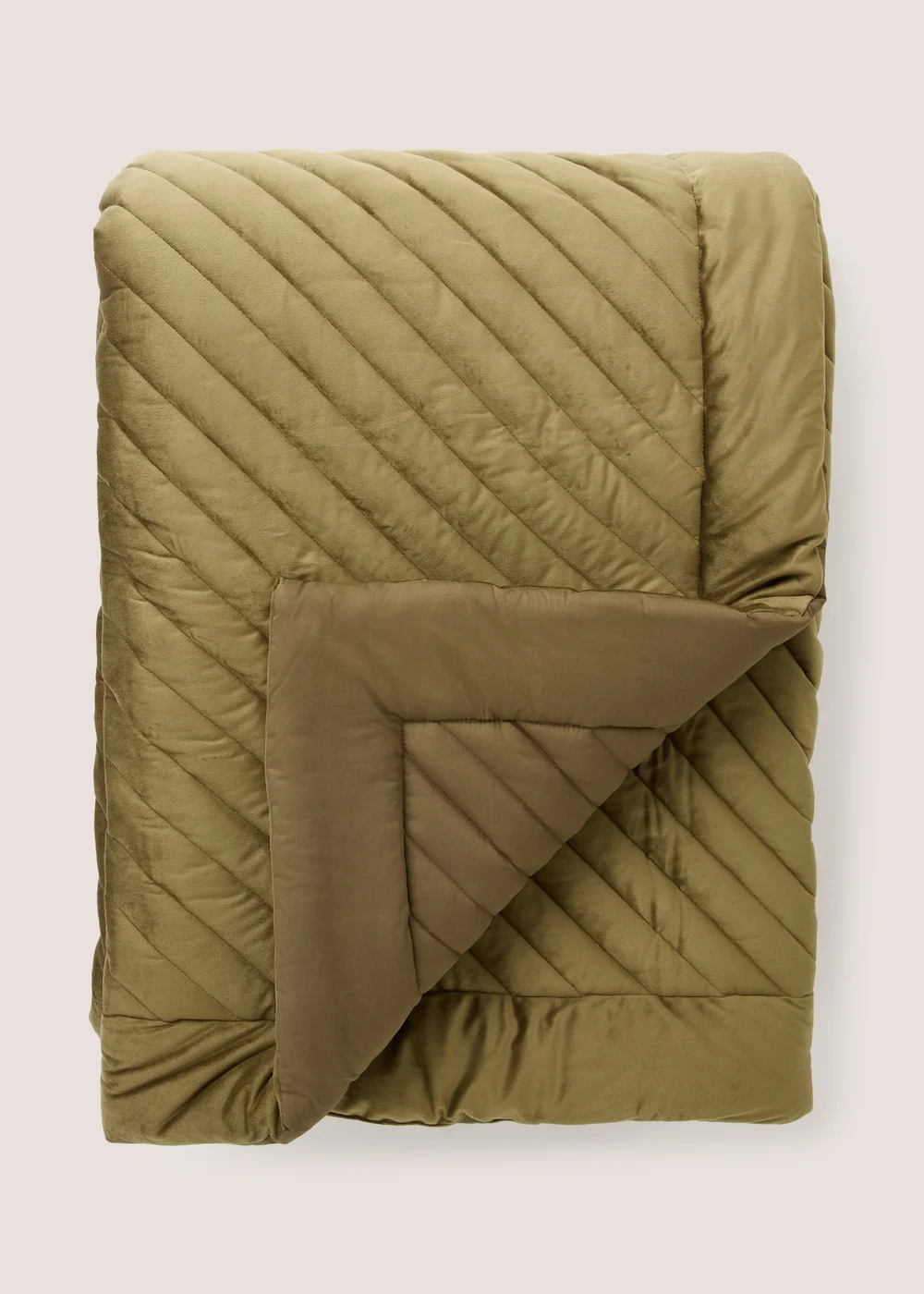 Olive Luxe Bedspread Image 1