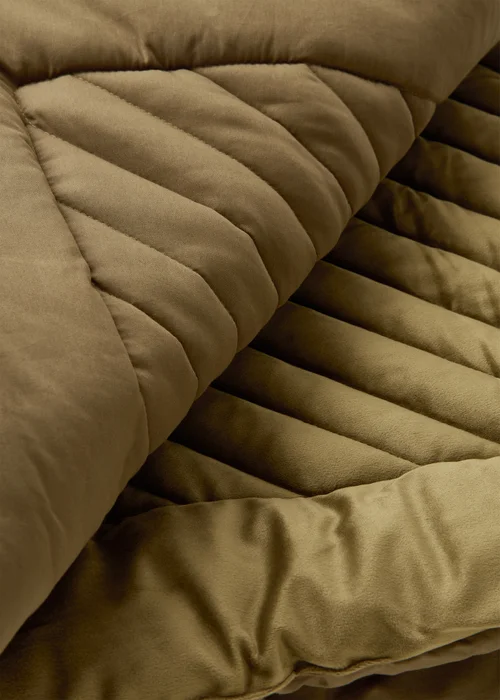 Olive Luxe Bedspread Image 2
