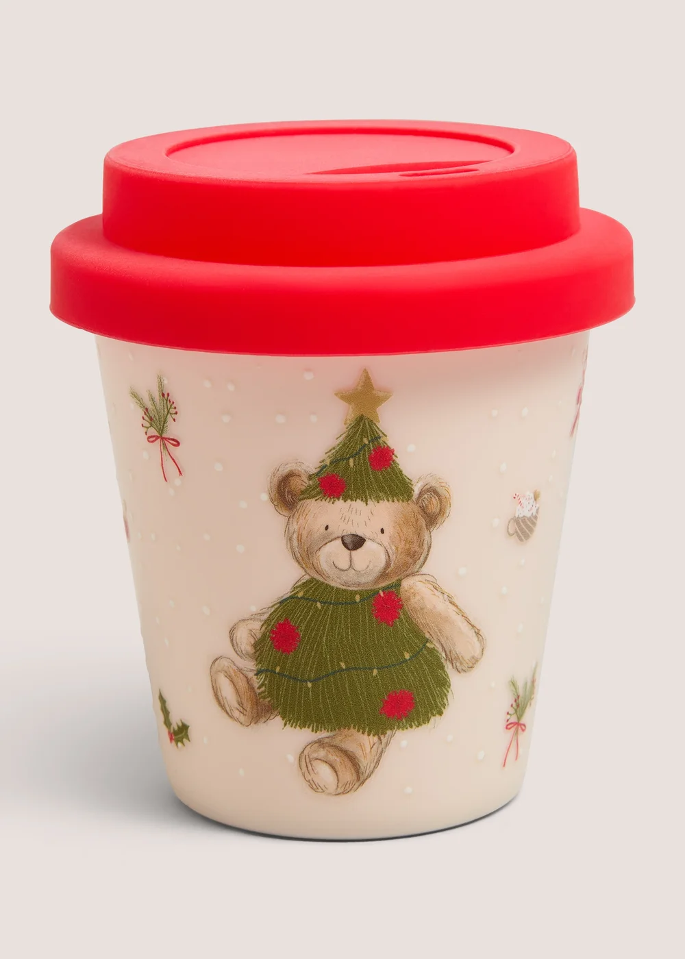 Christmas Patch Bear Babyccino Cup Image 1