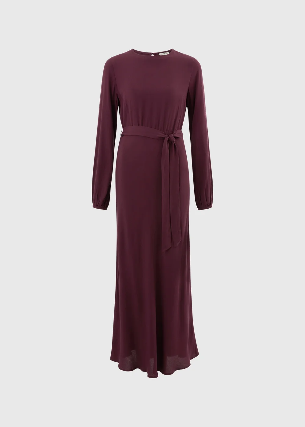 Wine Lace Trim Midaxi Dress - 8 Image 2